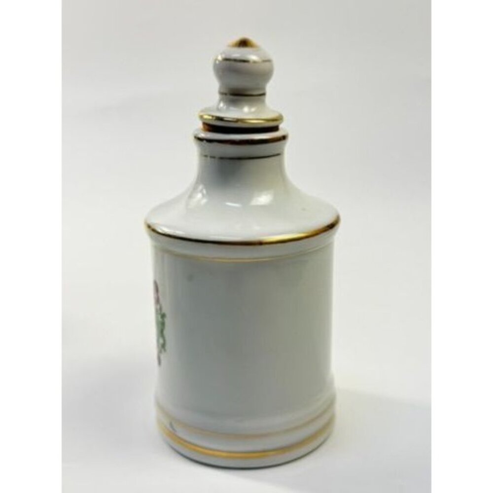 Apothecary Jars Paris France Style Porcelain Hand Painted Gold Trim Made Japan - Picture 9 of 16